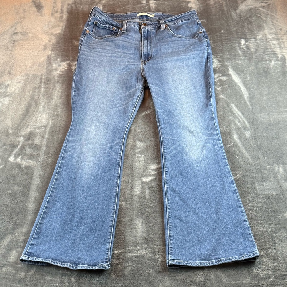 Levi's 726 Flare Women's Jeans Size 33 High Rise Light Wash